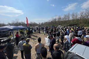 猿が島クリーンキャンペーンの模様