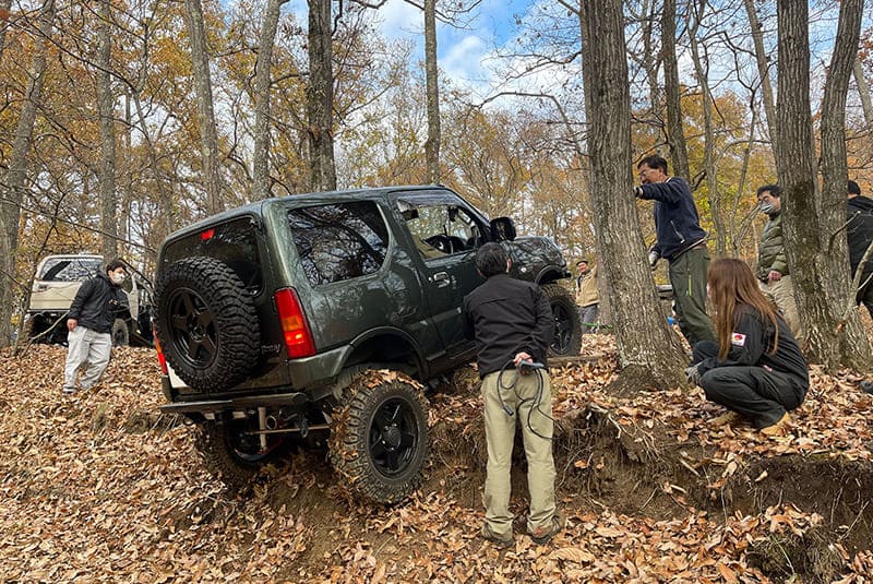 アウトドアパークブロンコでのキャンプの様子