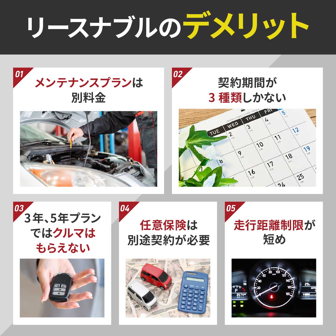 リースナブルのデメリット