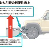 クロカンウインチバンパー けん引時の利便性向上